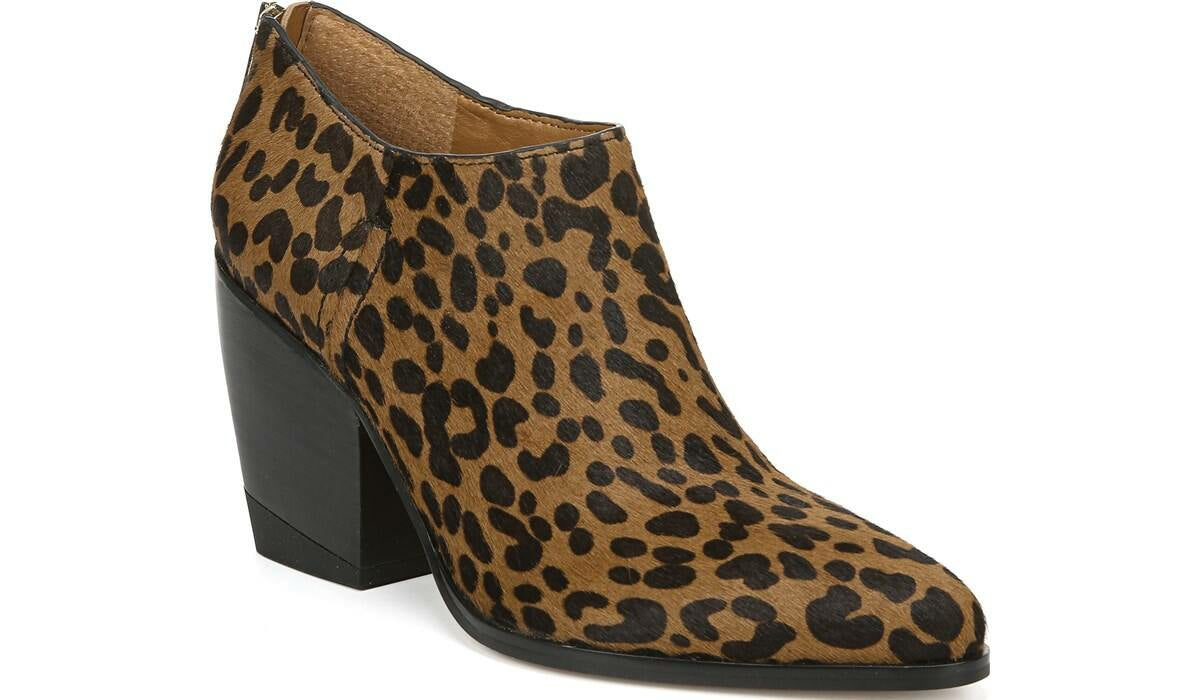 Franco Sarto Sarto Kieran Bootie Leopard Print Calf Hair