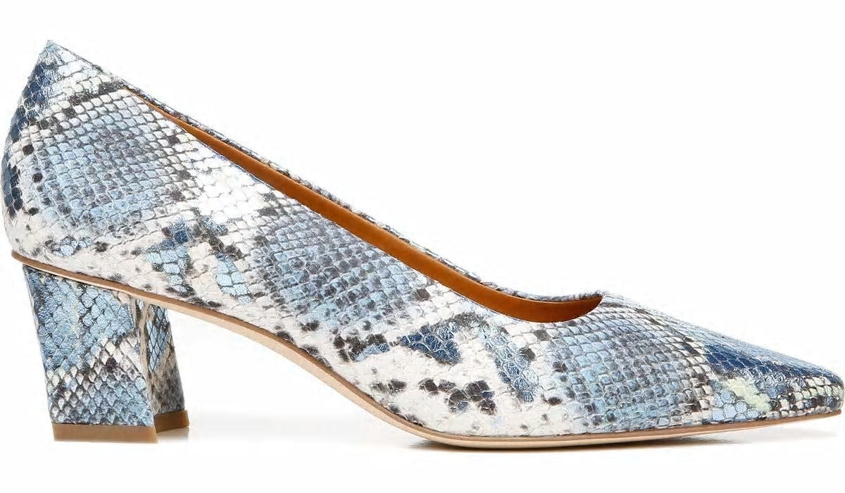 Franco Sarto Sarto Regal Pump Airy Blue Snake Leather
