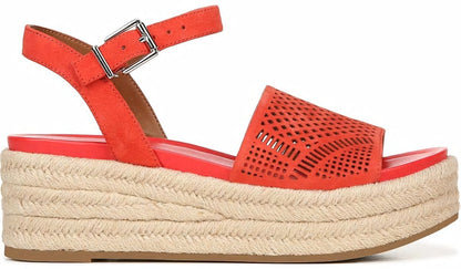 Franco Sarto Franco Tennia Espadrille Platform Sandal Tangelo Suede