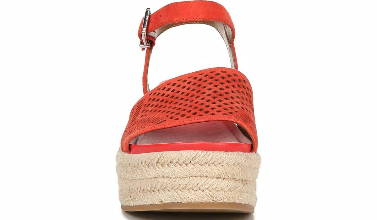 Franco Sarto Franco Tennia Espadrille Platform Sandal Tangelo Suede