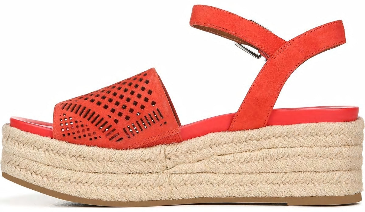 Franco Sarto Franco Tennia Espadrille Platform Sandal Tangelo Suede