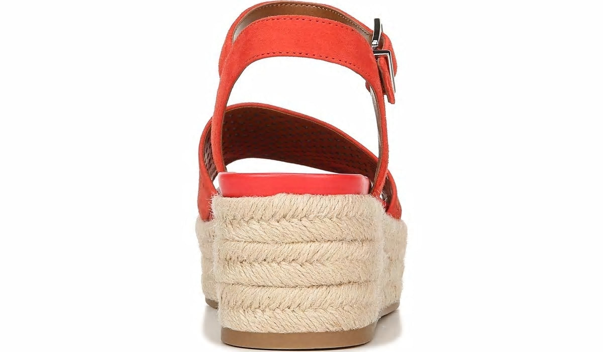 Franco Sarto Franco Tennia Espadrille Platform Sandal Tangelo Suede