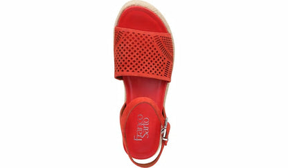 Franco Sarto Franco Tennia Espadrille Platform Sandal Tangelo Suede