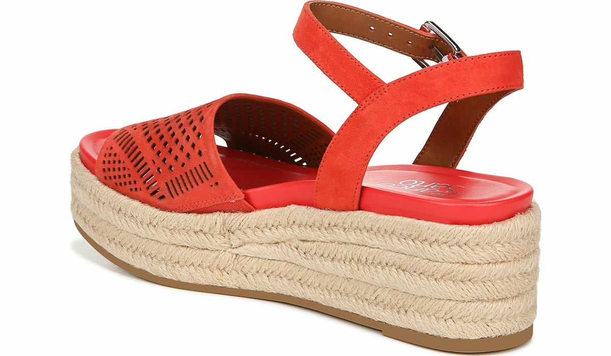 Franco Sarto Franco Tennia Espadrille Platform Sandal Tangelo Suede