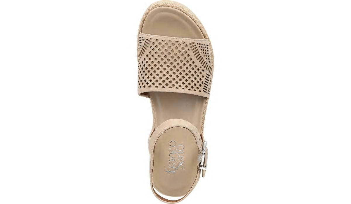 Franco Sarto Franco Tennia Espadrille Platform Sandal Beige Suede
