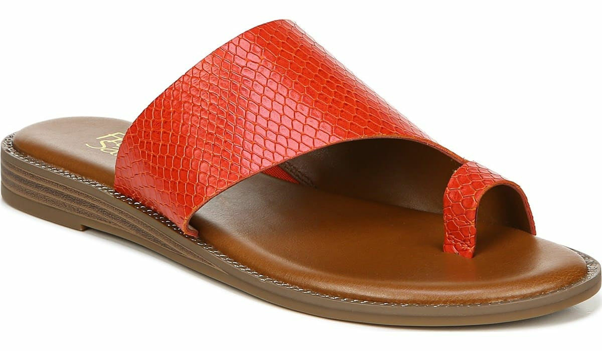 Franco Sarto Franco Gem Sandal Bright Orange Leather