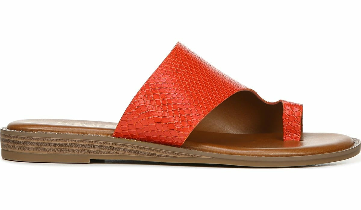 Franco Sarto Franco Gem Sandal Bright Orange Leather