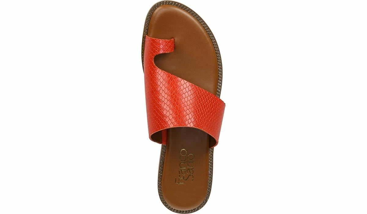 Franco Sarto Franco Gem Sandal Bright Orange Leather