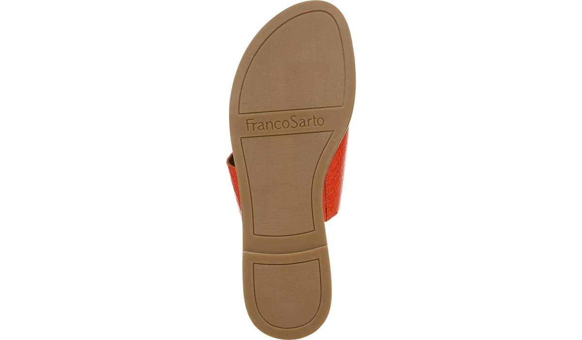 Franco Sarto Franco Gem Sandal Bright Orange Leather