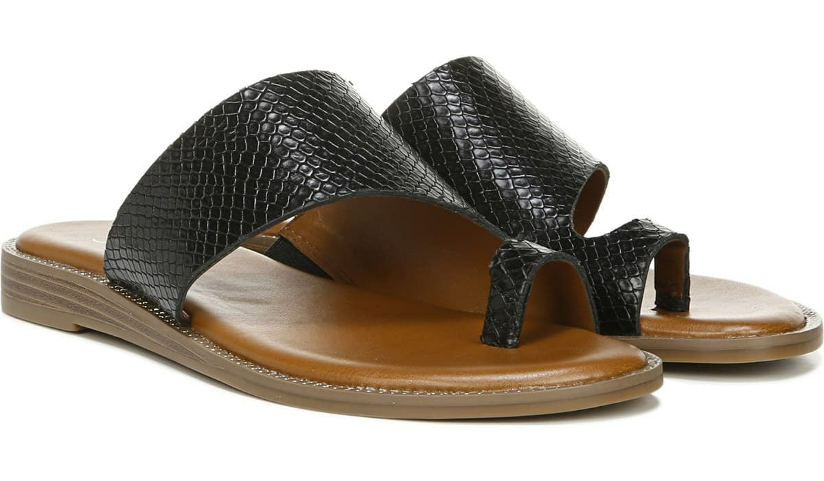 Franco Sarto Franco Gem Sandal Black Leather