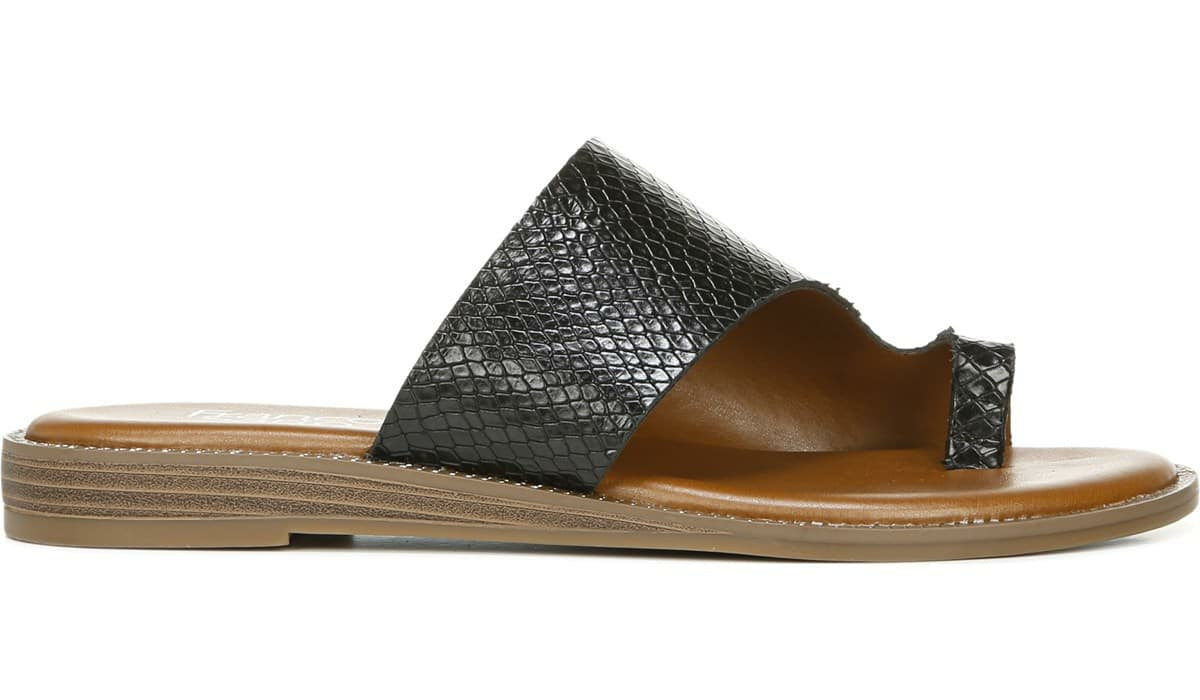 Franco Sarto Franco Gem Sandal Black Leather