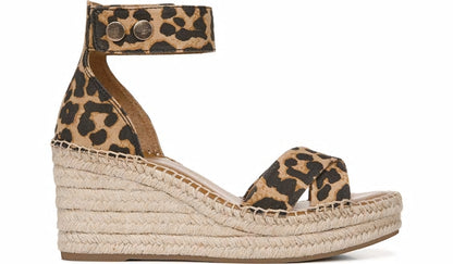 Franco Sarto Franco Carlotta Espadrille Wedge Sandal Camel Fabric