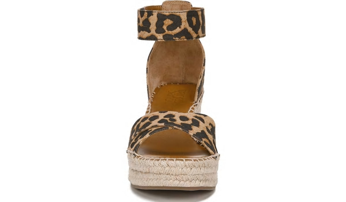 Franco Sarto Franco Carlotta Espadrille Wedge Sandal Camel Fabric