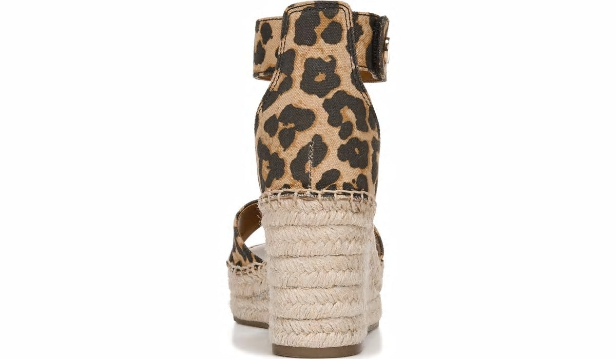 Franco Sarto Franco Carlotta Espadrille Wedge Sandal Camel Fabric