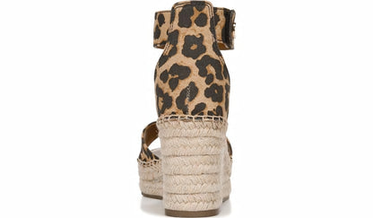Franco Sarto Franco Carlotta Espadrille Wedge Sandal Camel Fabric