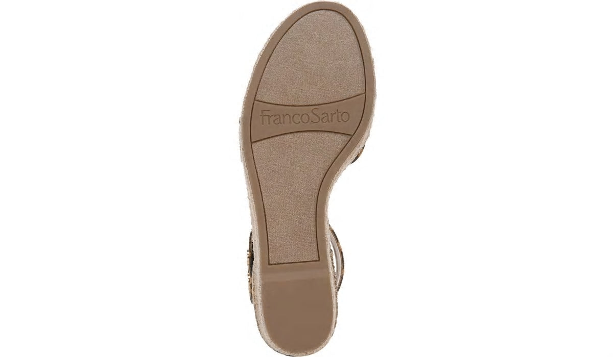 Franco Sarto Franco Carlotta Espadrille Wedge Sandal Camel Fabric