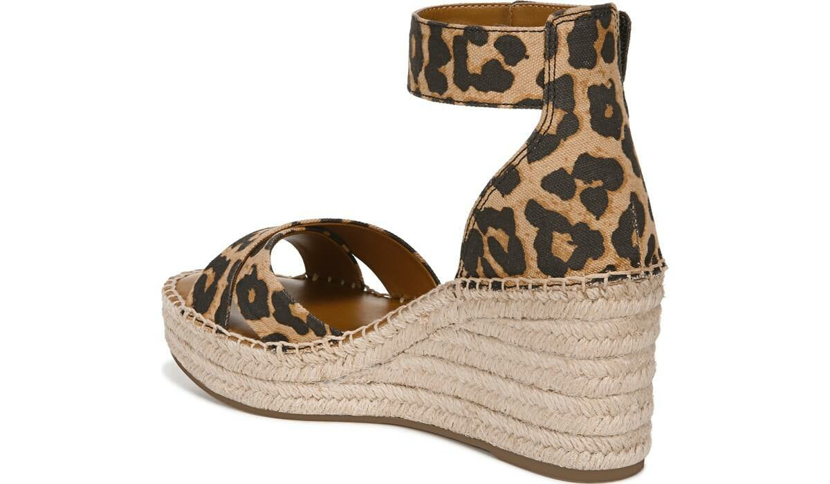 Franco Sarto Franco Carlotta Espadrille Wedge Sandal Camel Fabric