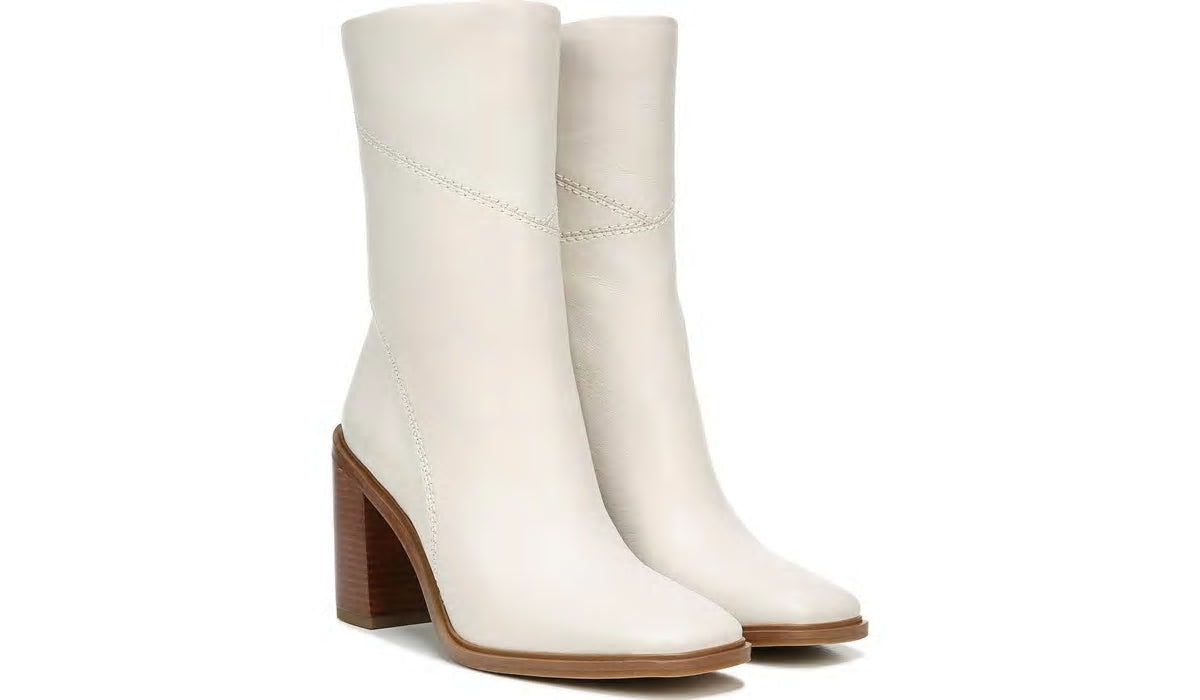 Franco Sarto Franco Stevie Block Heel Boot Putty Leather