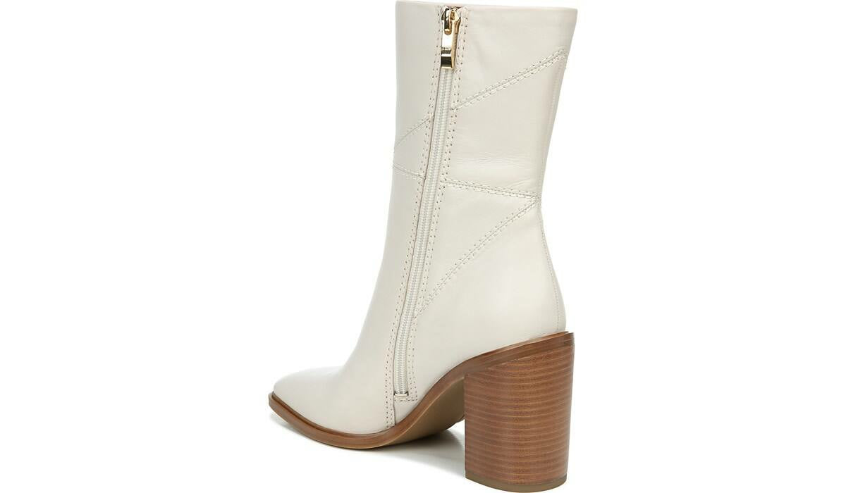 Franco Sarto Franco Stevie Block Heel Boot Putty Leather