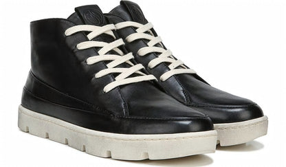 Franco Sarto Franco Pryce Mid Top Sneaker Black Leather