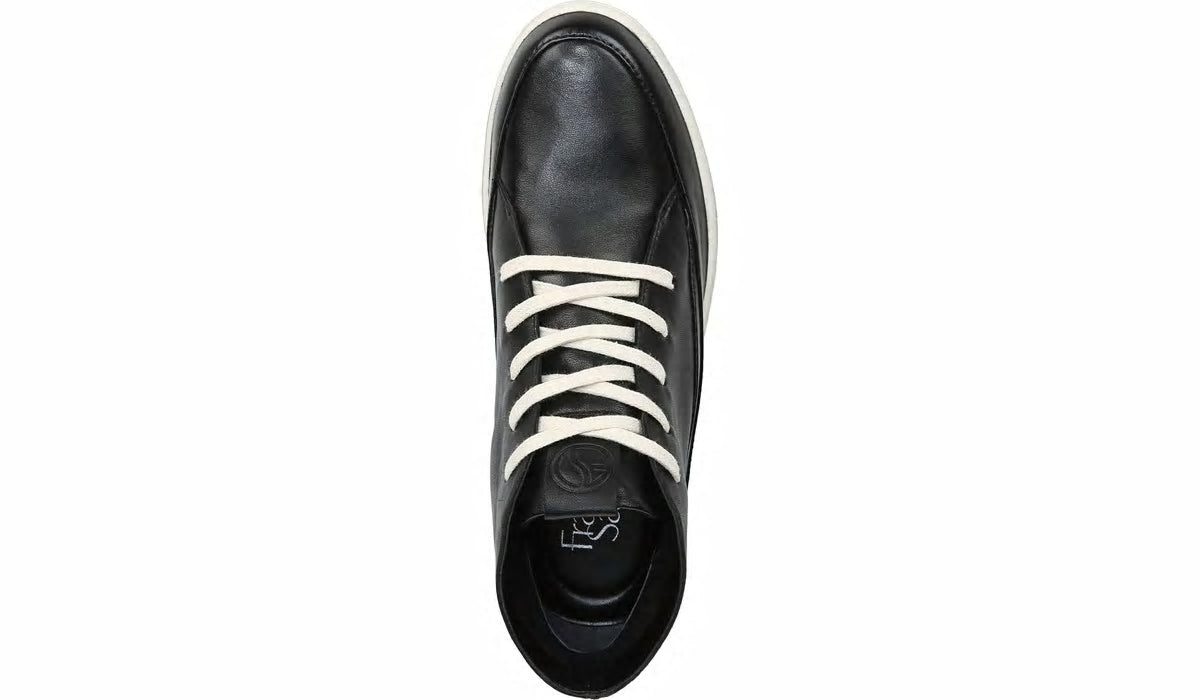 Franco Sarto Franco Pryce Mid Top Sneaker Black Leather