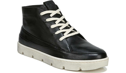 Franco Sarto Franco Pryce Mid Top Sneaker Black Leather