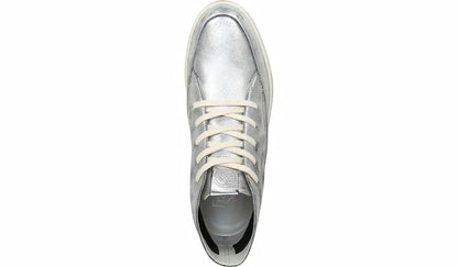 Franco Sarto Franco Pryce Mid Top Sneaker Silver Leather