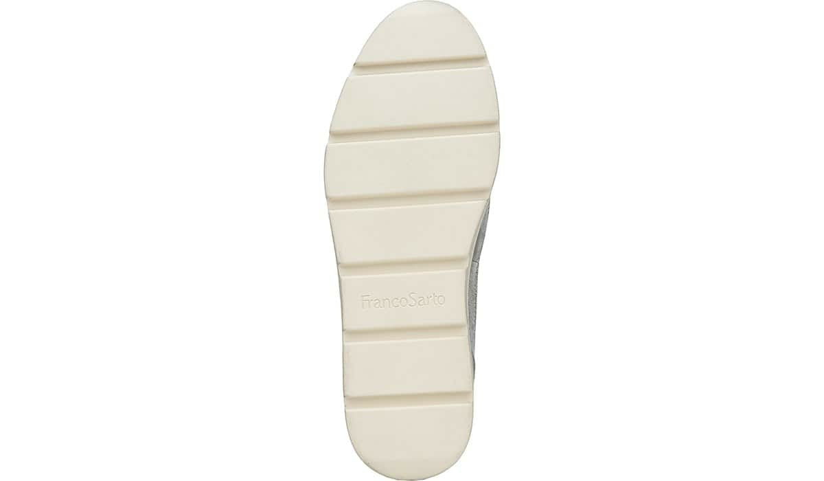 Franco Sarto Franco Pryce Mid Top Sneaker Silver Leather