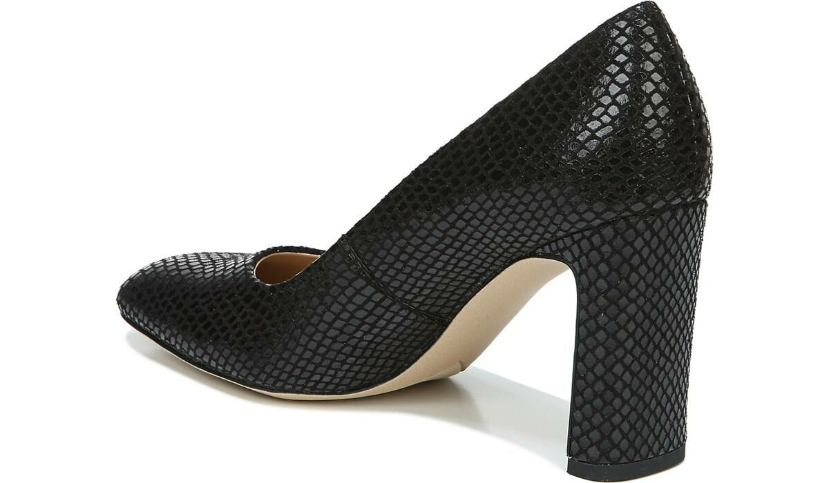 Franco Sarto Franco Gianna Pump Black Snake Print Fabric