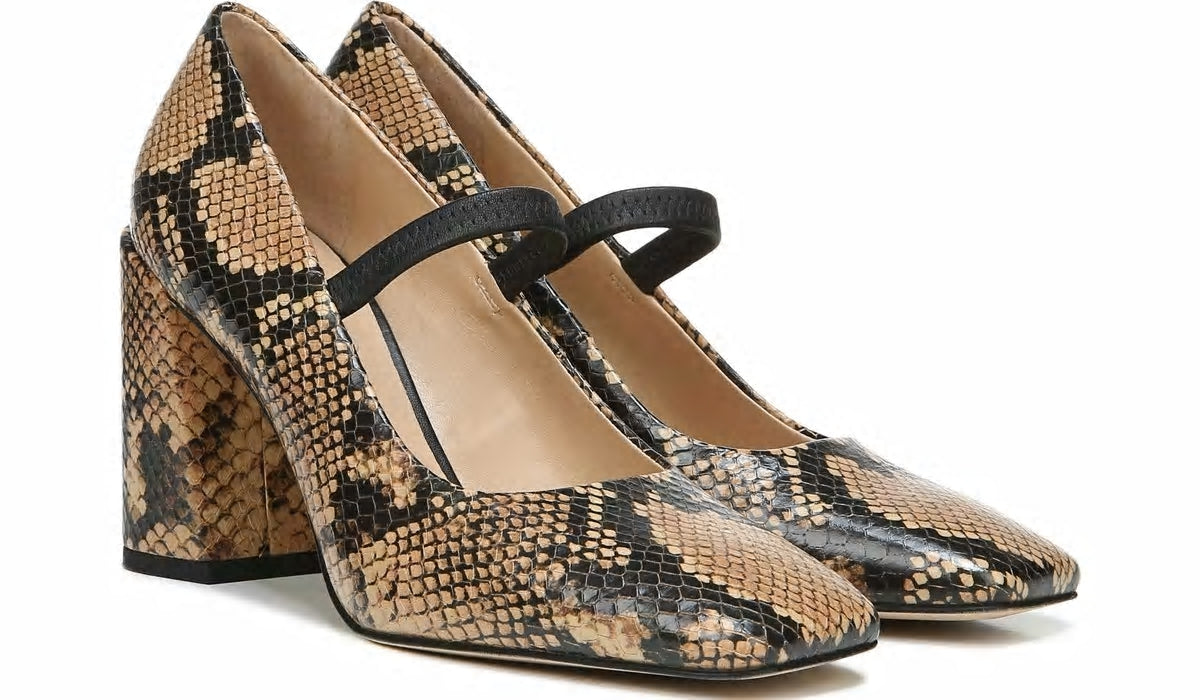 Franco Sarto Franco Halo Mary Jane Pump Beige Leather