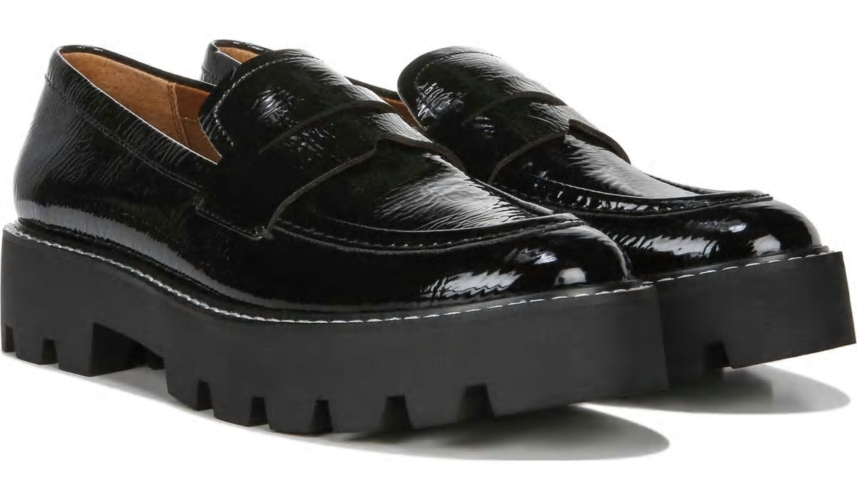 Franco Sarto Franco Balin Platform Loafer Black Patent