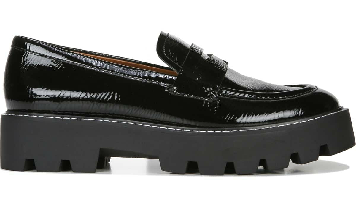 Franco Sarto Franco Balin Platform Loafer Black Patent