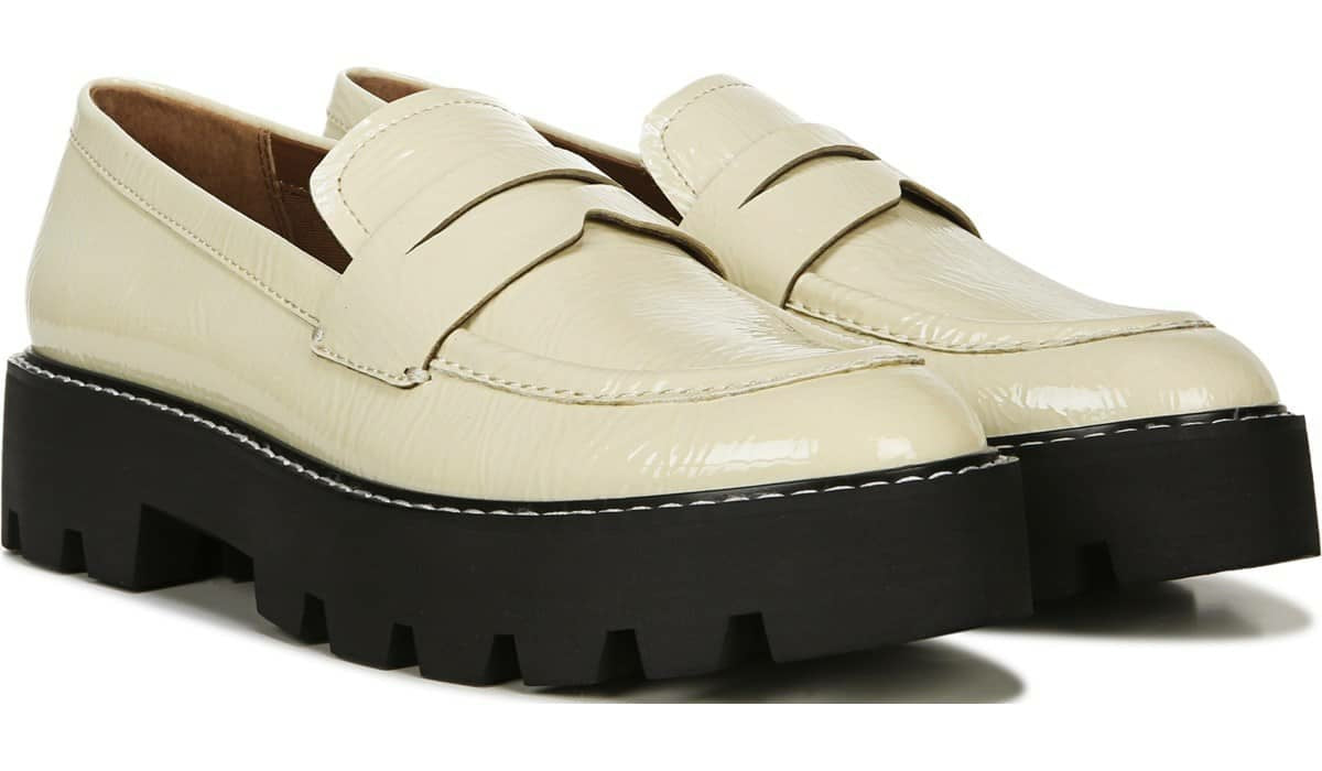 Franco Sarto Franco Balin Platform Loafer Putty Patent