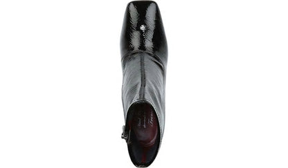Franco Sarto Franco Harmond Block Heel Bootie Black Patent