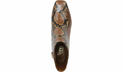 Franco Sarto Franco Marquee Bootie Brown Snake Print Leather