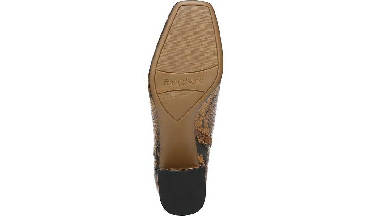 Franco Sarto Franco Marquee Bootie Brown Snake Print Leather