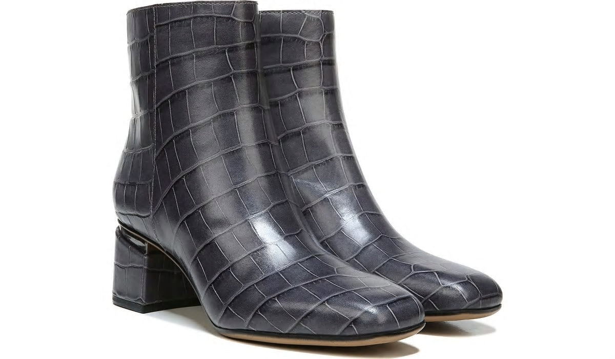 Franco Sarto Franco Marquee Bootie Grey Croco Print Leather