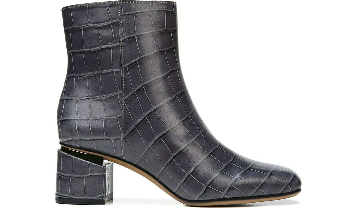 Franco Sarto Franco Marquee Bootie Grey Croco Print Leather