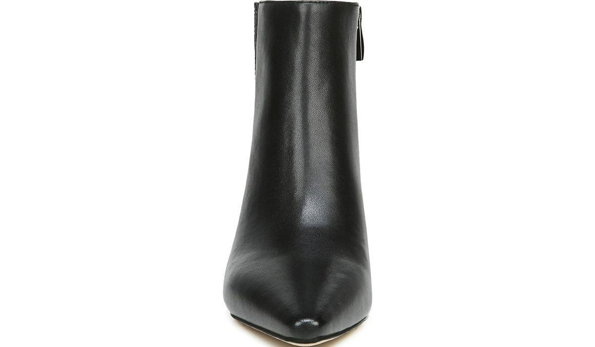 Franco Sarto Franco Sandria Block Heel Bootie Black Leather