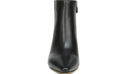 Franco Sarto Franco Sandria Block Heel Bootie Black Leather