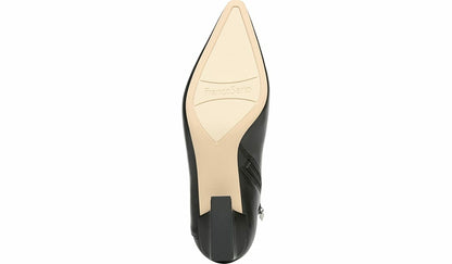 Franco Sarto Franco Sandria Block Heel Bootie Black Leather