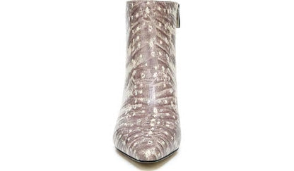 Franco Sarto Franco Sandria Block Heel Bootie Roccia Snake Print Leather