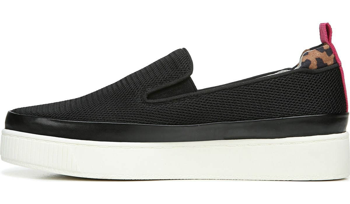 Franco Sarto Franco Homer 4 Platform Slip On Sneaker Black Mesh