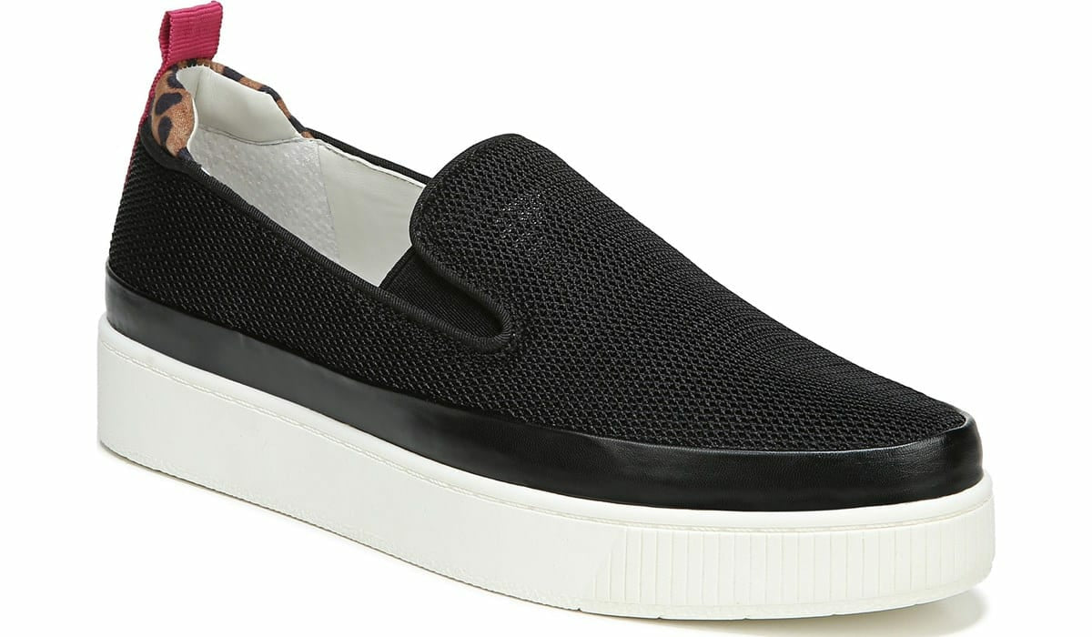 Franco Sarto Franco Homer 4 Platform Slip On Sneaker Black Mesh