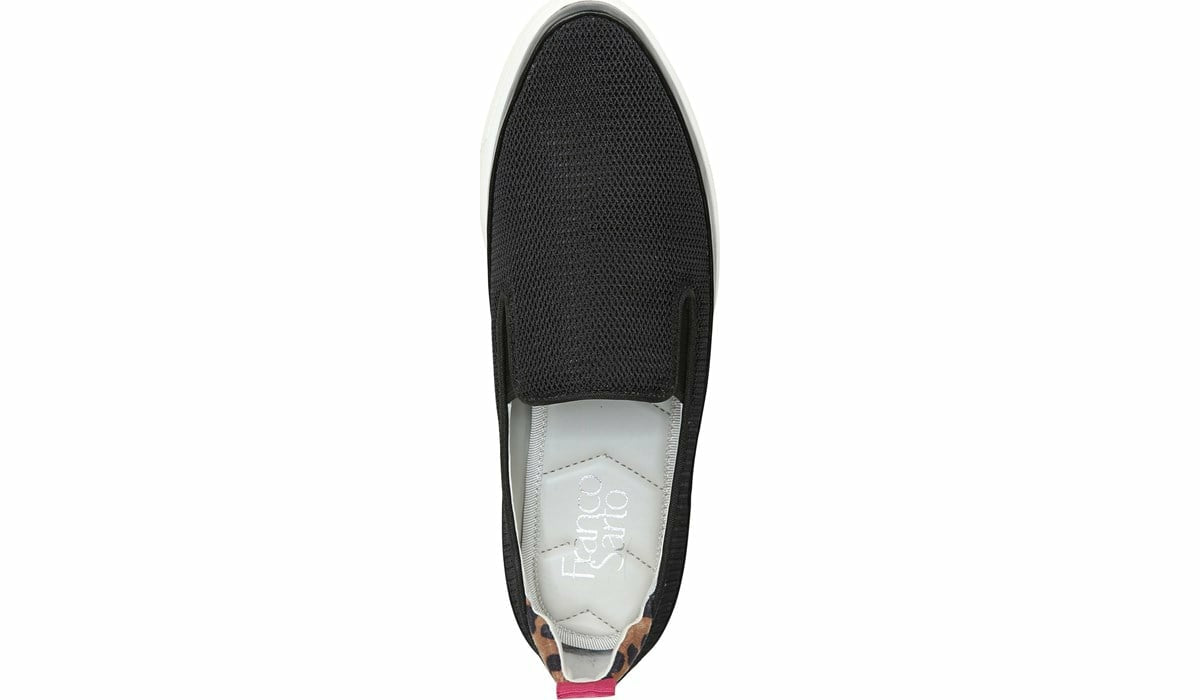 Franco Sarto Franco Homer 4 Platform Slip On Sneaker Black Mesh