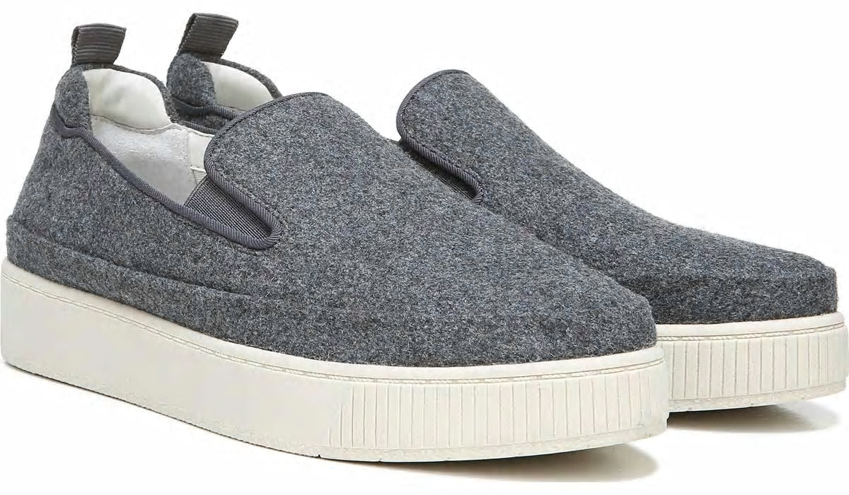 Franco Sarto Franco Homer 4 Platform Slip On Sneaker Grey Fabric