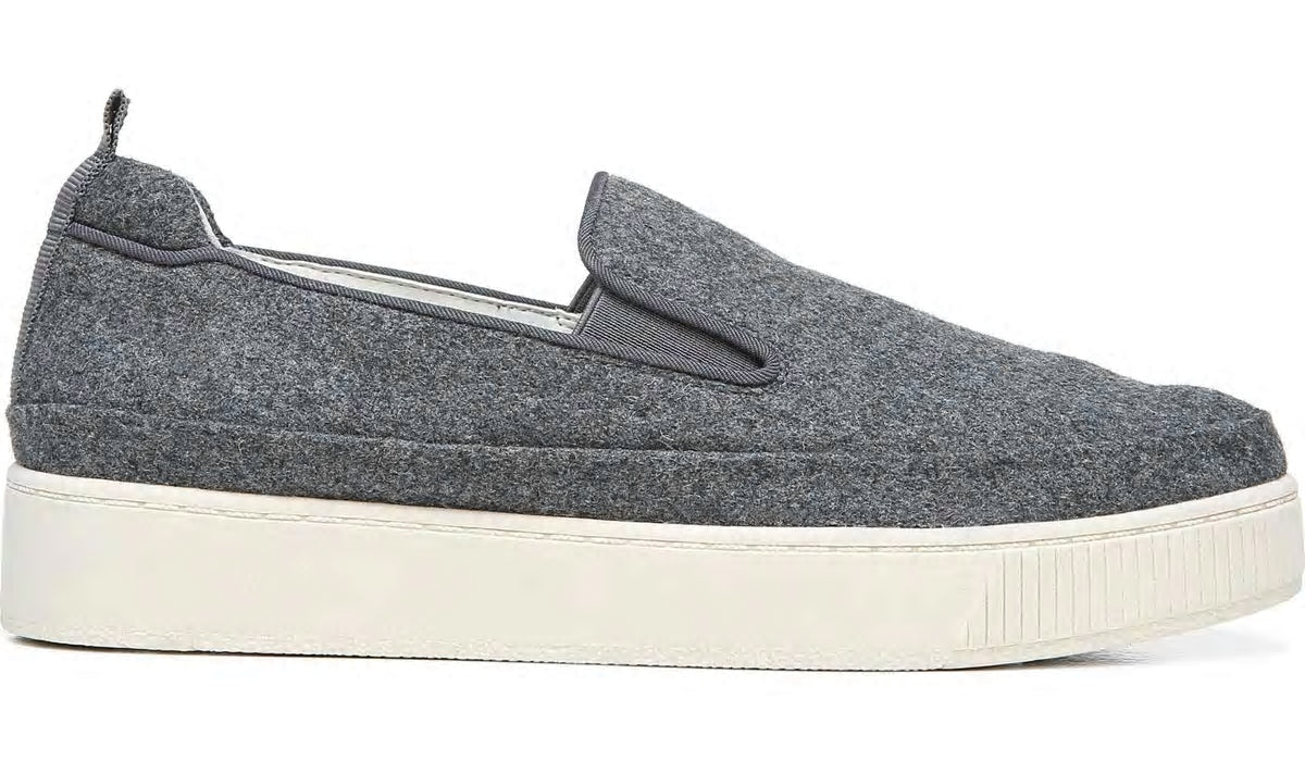 Franco Sarto Franco Homer 4 Platform Slip On Sneaker Grey Fabric