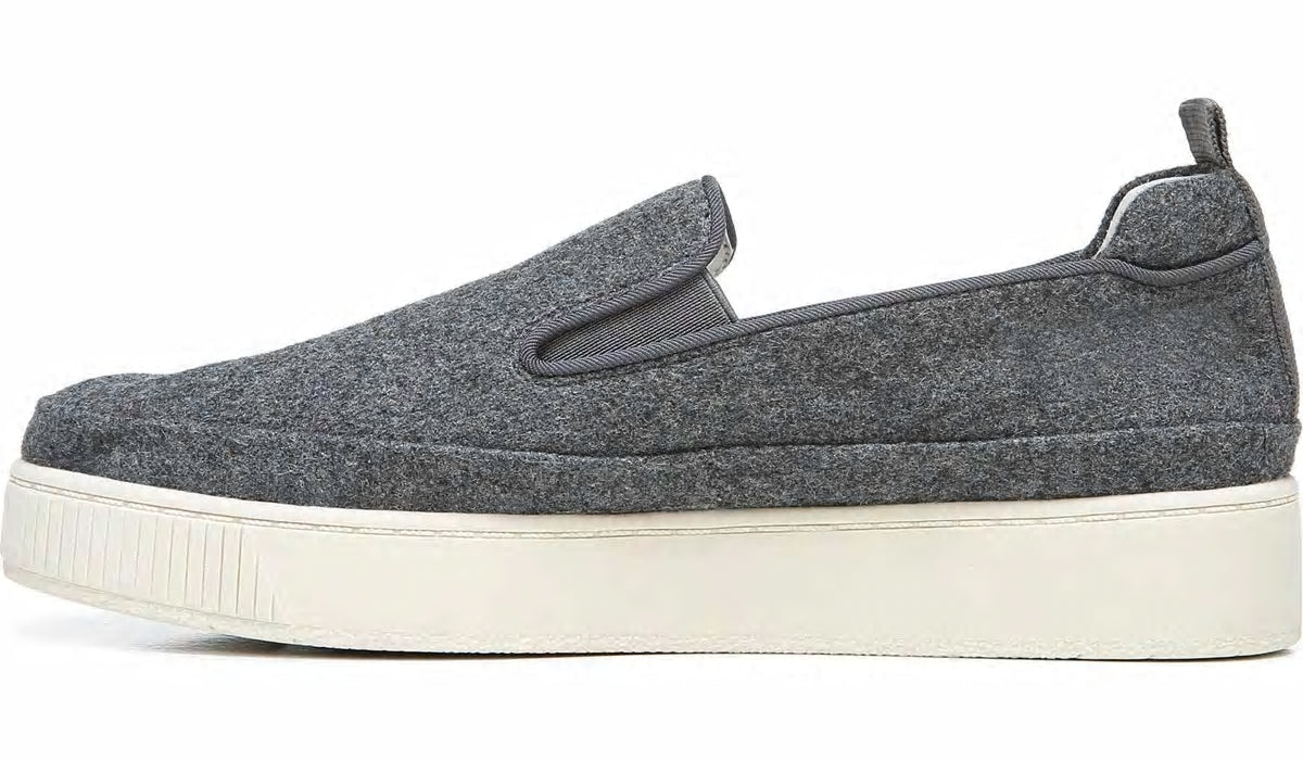 Franco Sarto Franco Homer 4 Platform Slip On Sneaker Grey Fabric