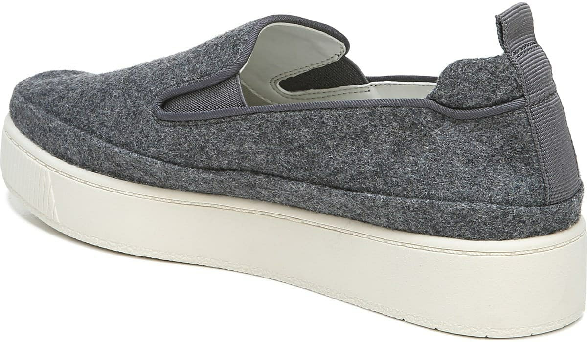 Franco Sarto Franco Homer 4 Platform Slip On Sneaker Grey Fabric