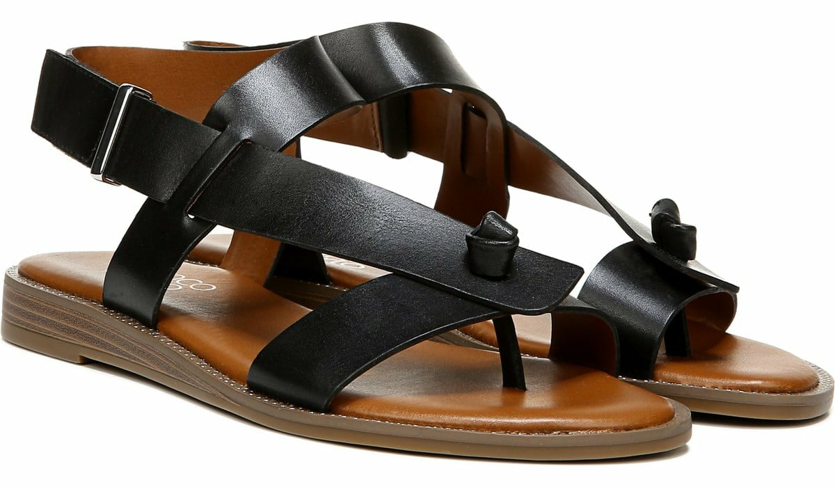 Franco Sarto Franco Glenni Sandal Black Leather
